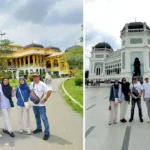 Rombongan wisata di Istana Maimun Medan bersama Aulia Travel